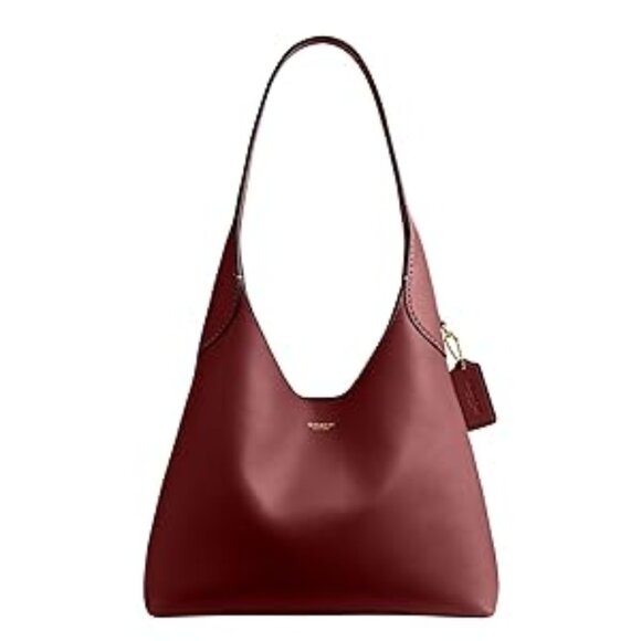 COACH Handbags - #168 NWT - COACH Women's Brooklyn Shoulder Bag 28, B4/Dark Ruby, Red